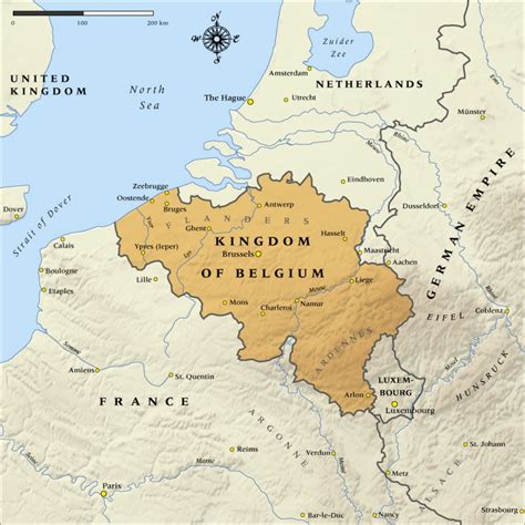map of belgium 1914